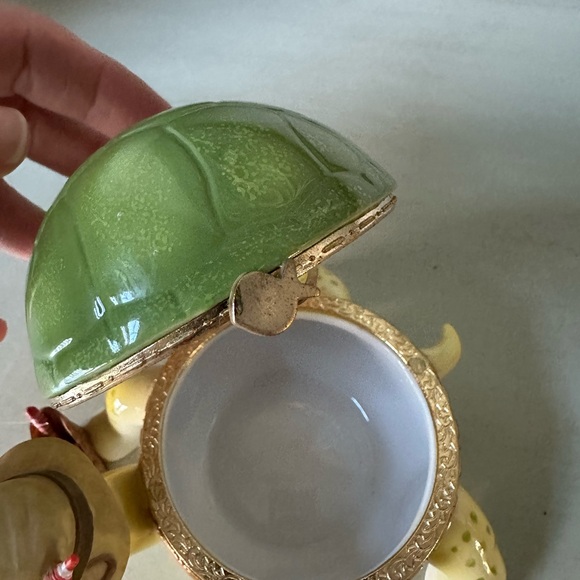 Bradford exchange heart and sole gone fishin turtle music trinket box - Picture 8 of 13